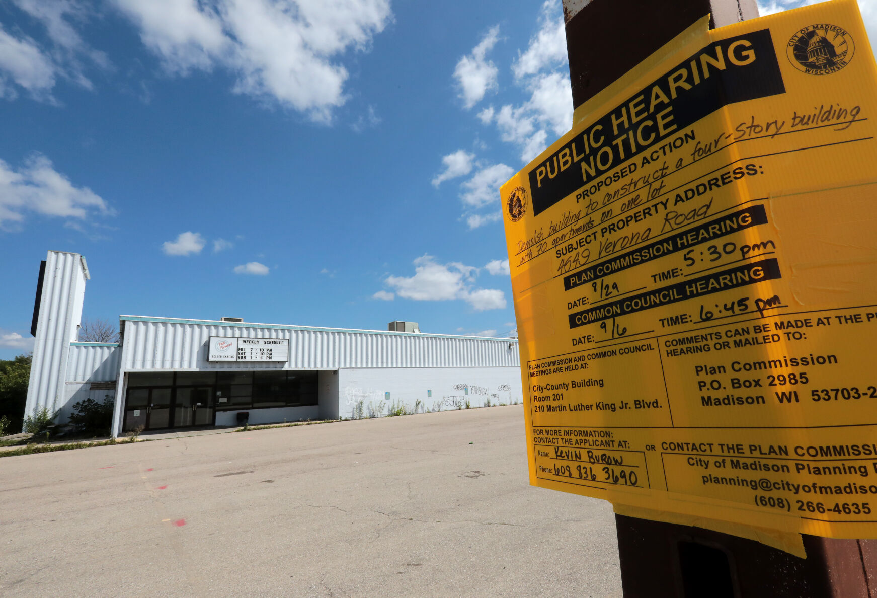 Redevelopment notice